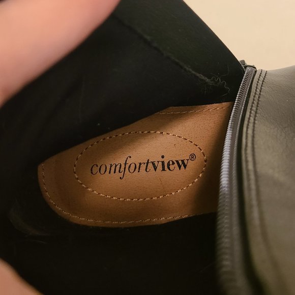 Comfortview Shorty Boots with Suede Fringe 8W - Picture 7 of 9